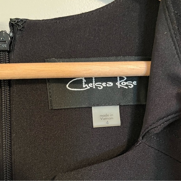 Chelsea Rose Black Cocktail Dress NWT - Picture 5 of 14